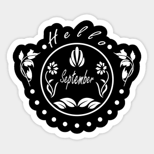 Hello September - Nature Sticker